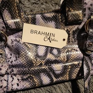 Brahmin Atelier Handbag Hingham Periwinkle Limited Number Edition